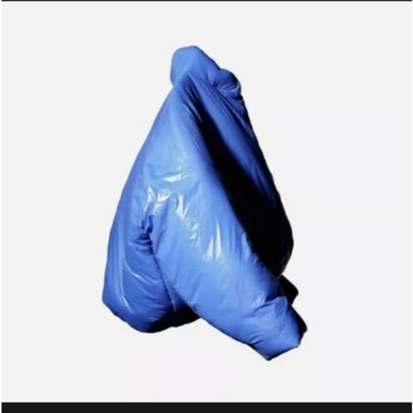 NWT YEEZY X GAP ROUND Cropped Jacket blue Puffer Kanye West (M) - Picture 7 of 11